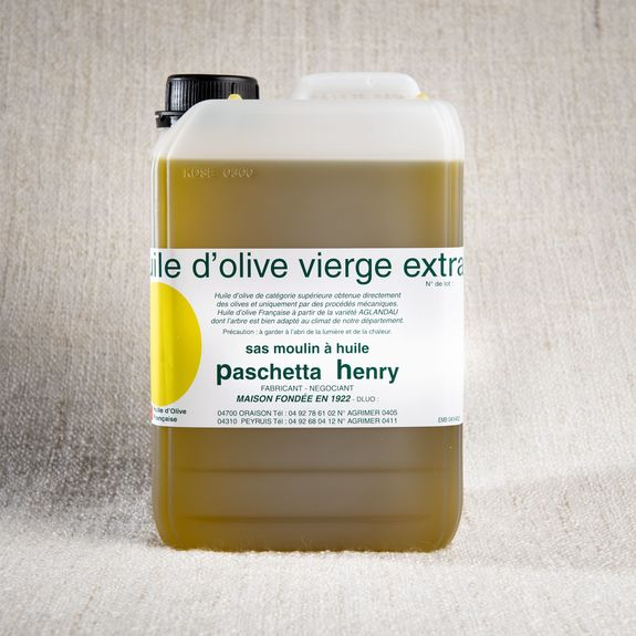 Vente huile d'olive de France vierge extra en bidon de 5l nouvelle récolte proche de Manosque