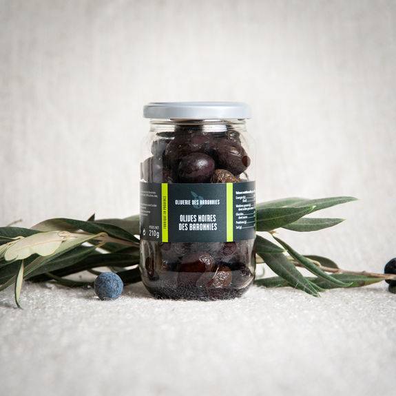 Olives noires de Nyons - pot 210g - vente boutique proche de Manosque