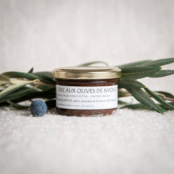 Tapenade aux olives noires de Nyons AOP - pot 90g - en vente en ligne ou en boutique proche de Manosque